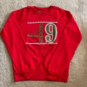 SOLD- Women’s Red San Francisco 49ers Crewneck